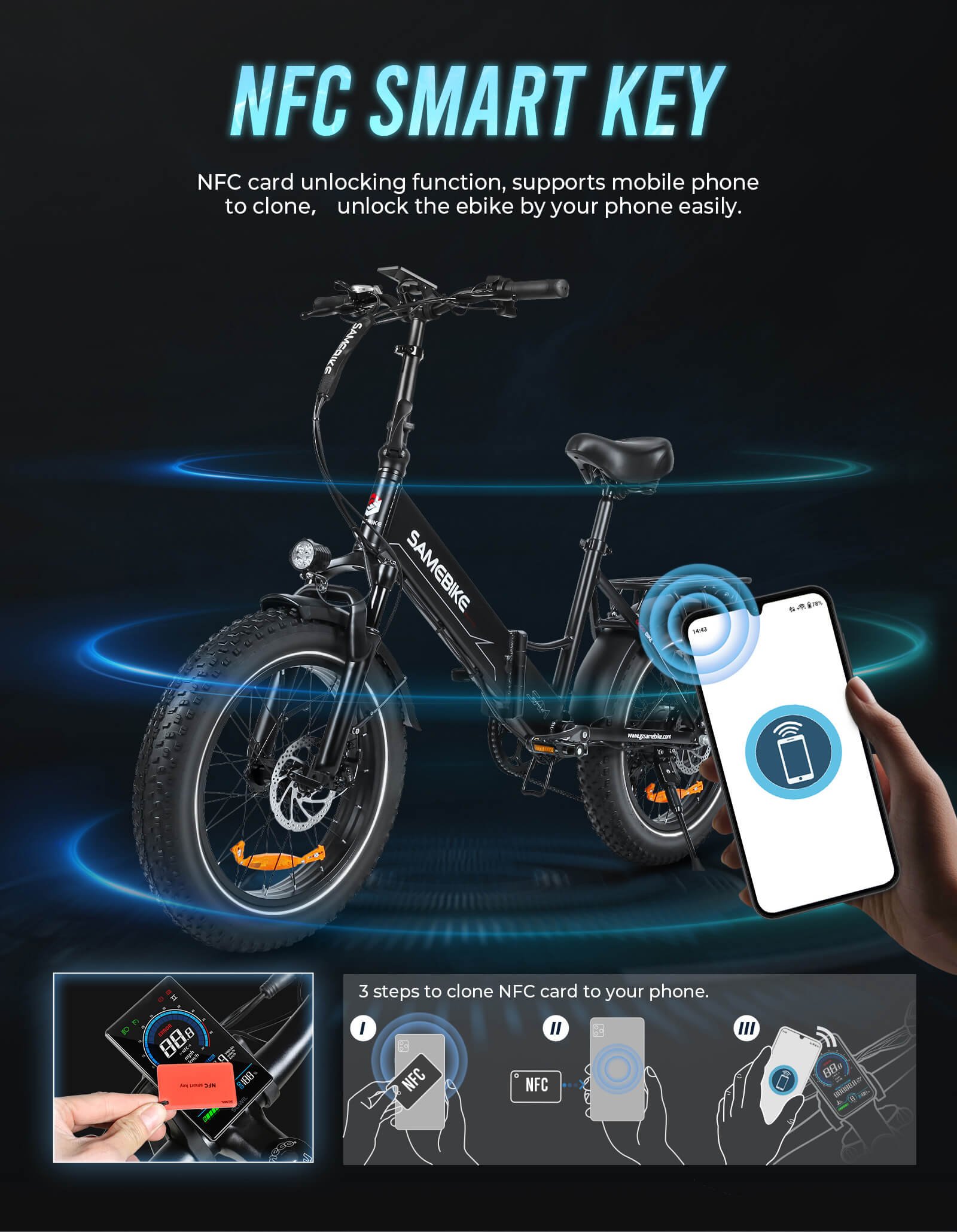 SAMEBIKE Electric Mountain Bike: Your Ultimate Off-Road Companion 8 LOTDM200 II详情 07