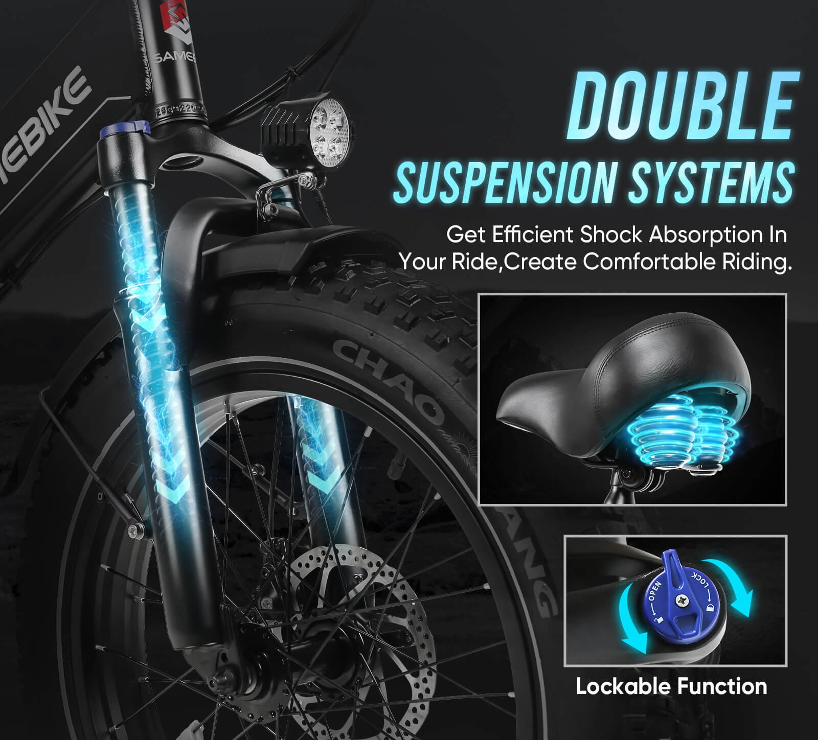 SAMEBIKE Electric Mountain Bike: Your Ultimate Off-Road Companion 14 LOTDM200 II详情 11