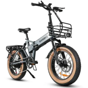 Revolutionary SAMEBIKE 1000W Folding Ebike – 48V 15Ah Fat Tire for Off-Road Thrills 4 SAMEBIKE 1000W Folding Ebike Gray