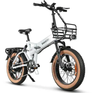 SAMEBIKE 1000W Folding Ebike white