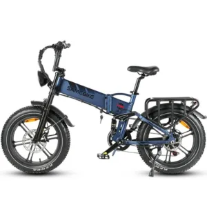 SAMEBIKE 1200W Folding Ebike with fat tires Blue