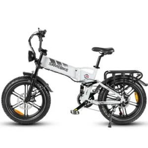 SAMEBIKE 1200W Folding Ebike with fat tires white