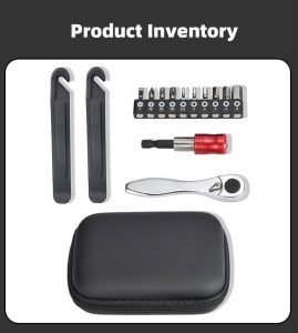 Mini Ratchet Wrench Bit Set