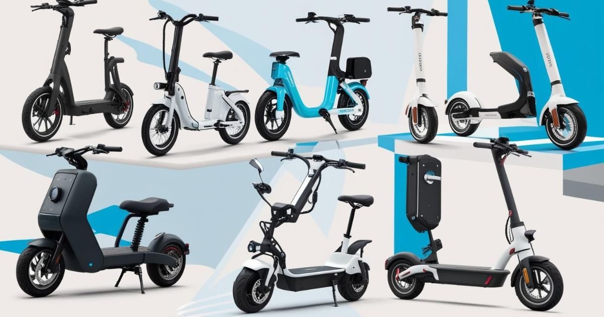 Modern electric bike and scooter showcasing The Evolution of Electric Bikes & Scooters